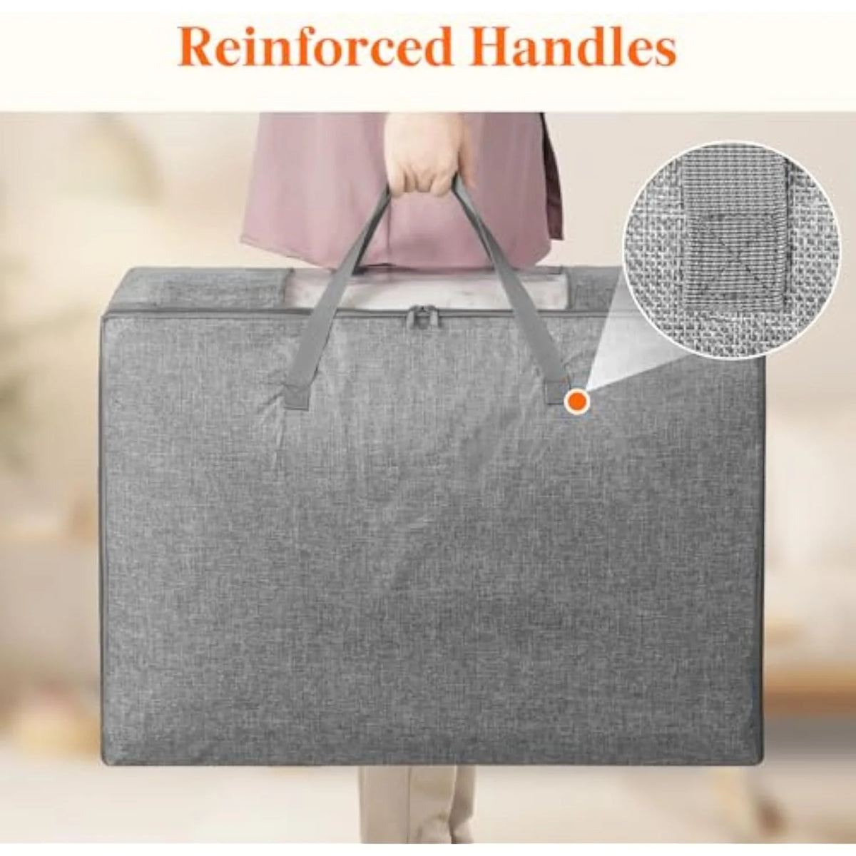 105L Extra Large Storage Bags with Zippers and Handles K5803