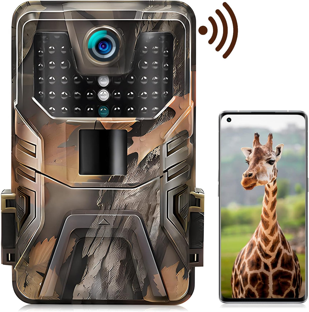 4K 30MP WiFi Trail Camera with No Glow Night Vision IP66 Waterproof M463