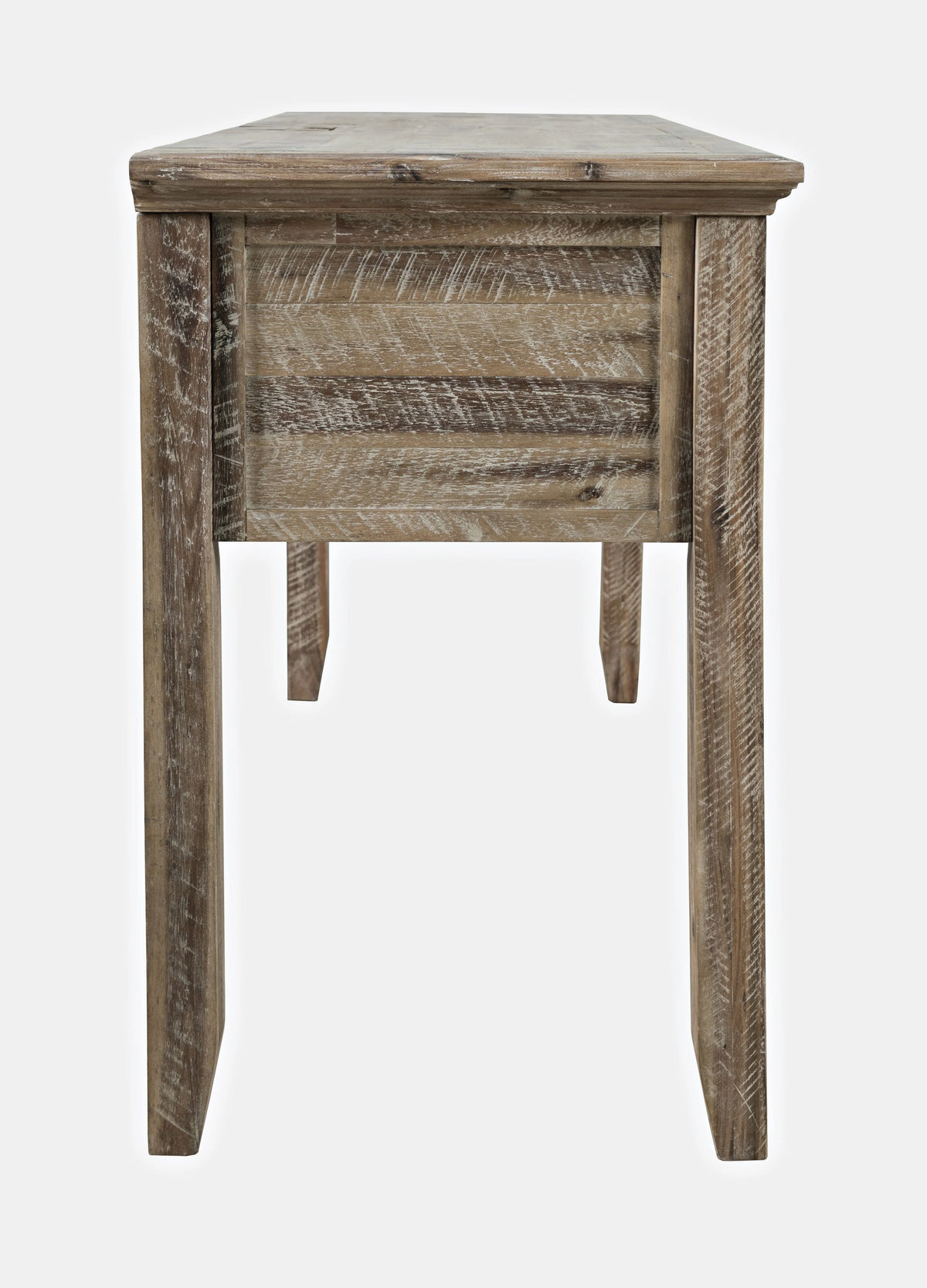 Distressed Acacia USB Charging Desk W396