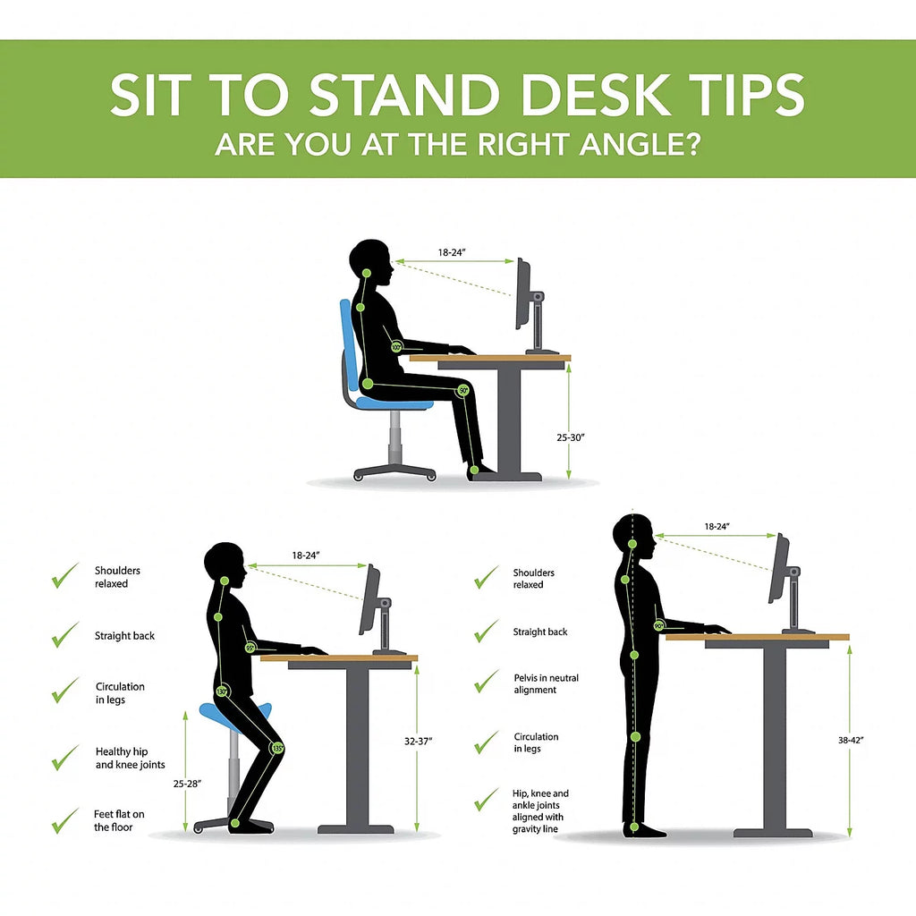 Adjustable Desk in Modern Hickory D487686