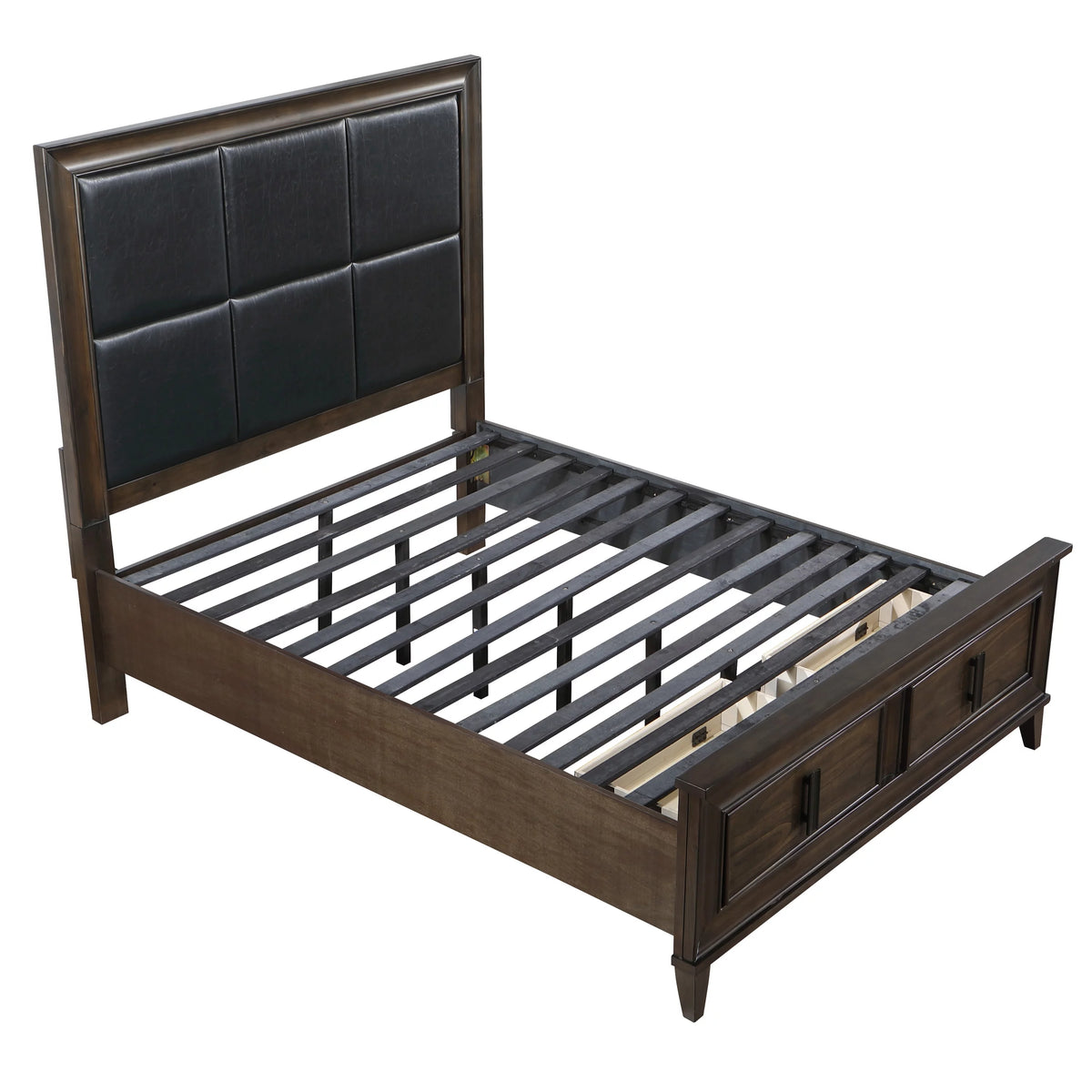 Dark Brown 3-Piece Upholstered Storage Bedroom Set D50818