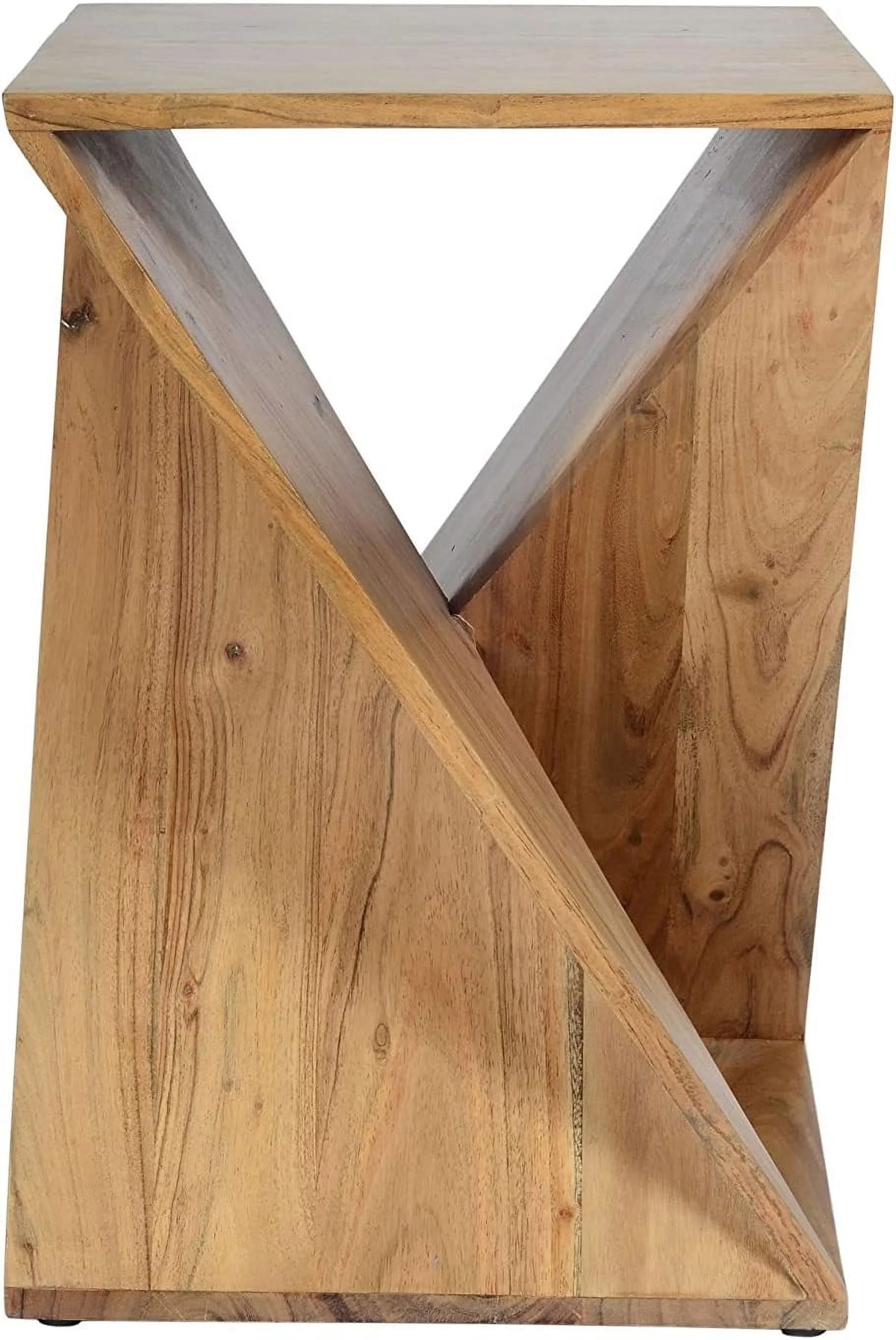 Solid Wood 24" Tall Modern Table Pre-Assembled Q357