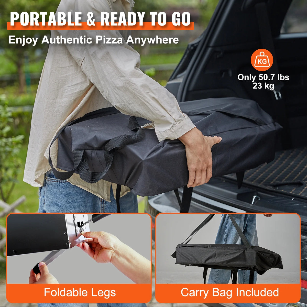 16" Portable Gas Pizza Oven J152729