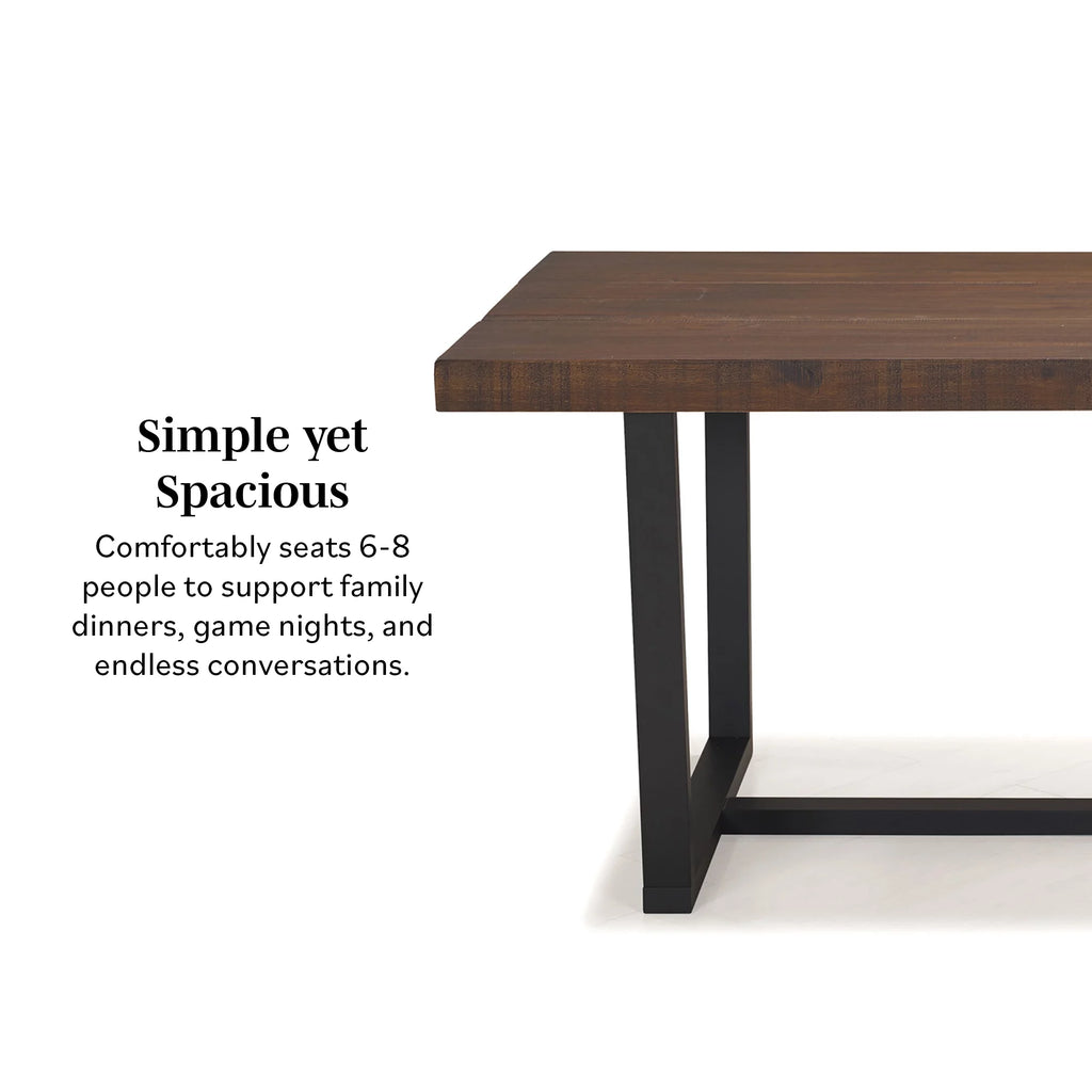 Modern Farmhouse Two-Tone Dining Table E626484