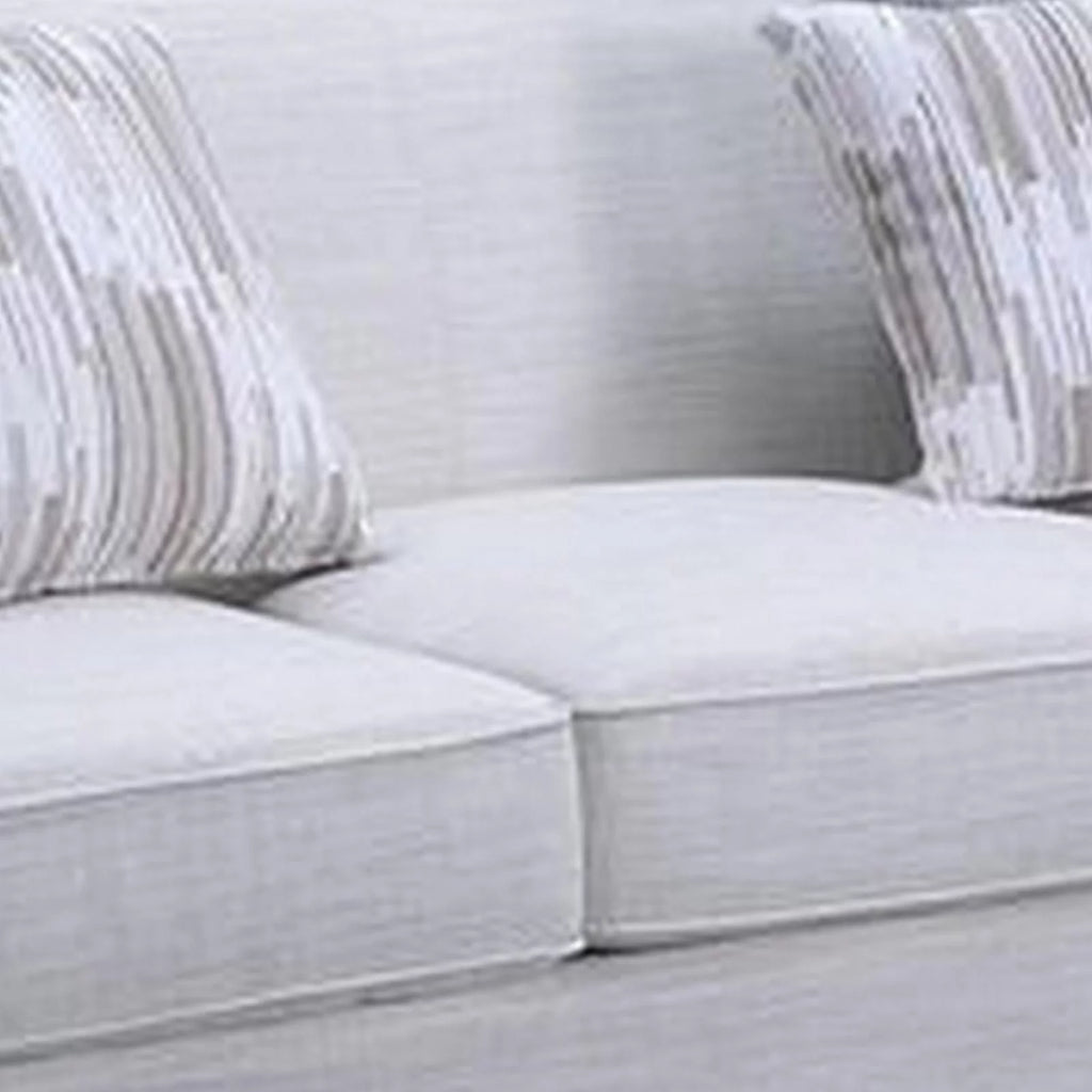 Gray Fabric Upholstery Sofa V66387