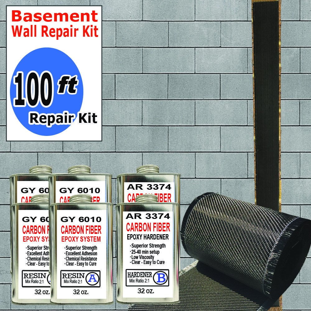 Carbon Fiber Basement Wall Crack Repair Kit N12046