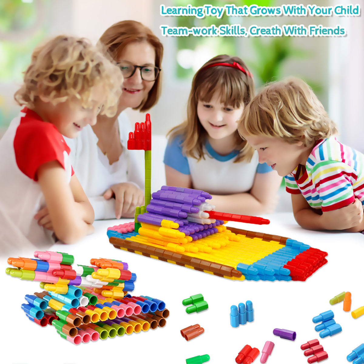 140 Pcs STEM Building Blocks Construction Toy Set K19776