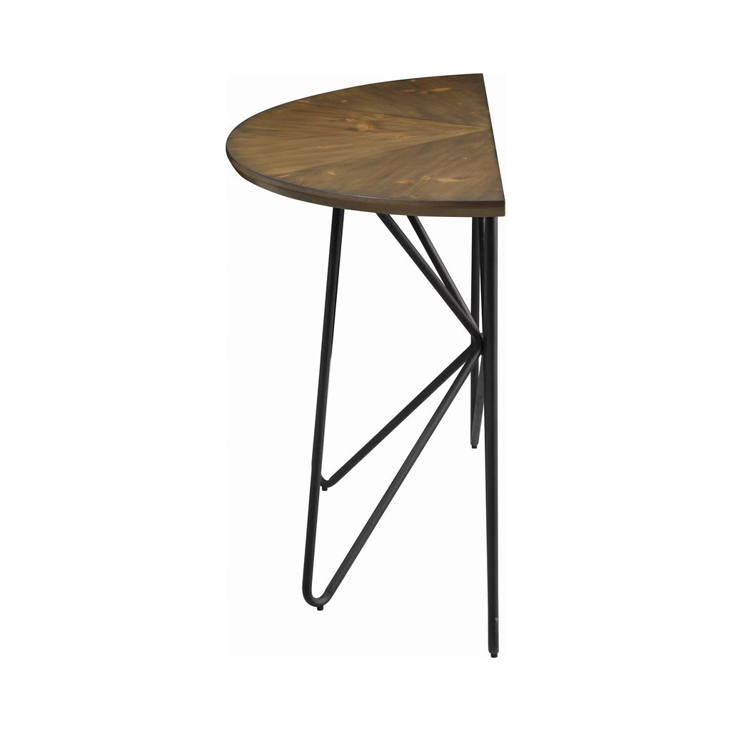 Dark Brown and Black Sofa Table D6987
