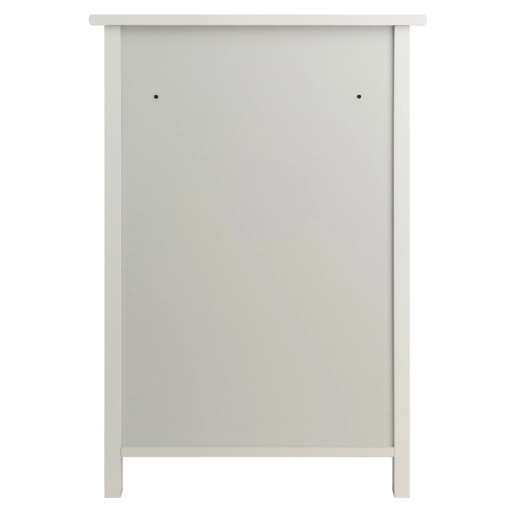 White Wood File Cabinet Z424