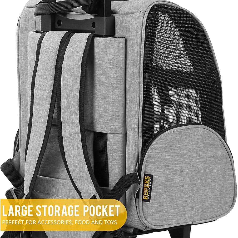 Backpack Pet Travel Carrier with Wheels Y7819