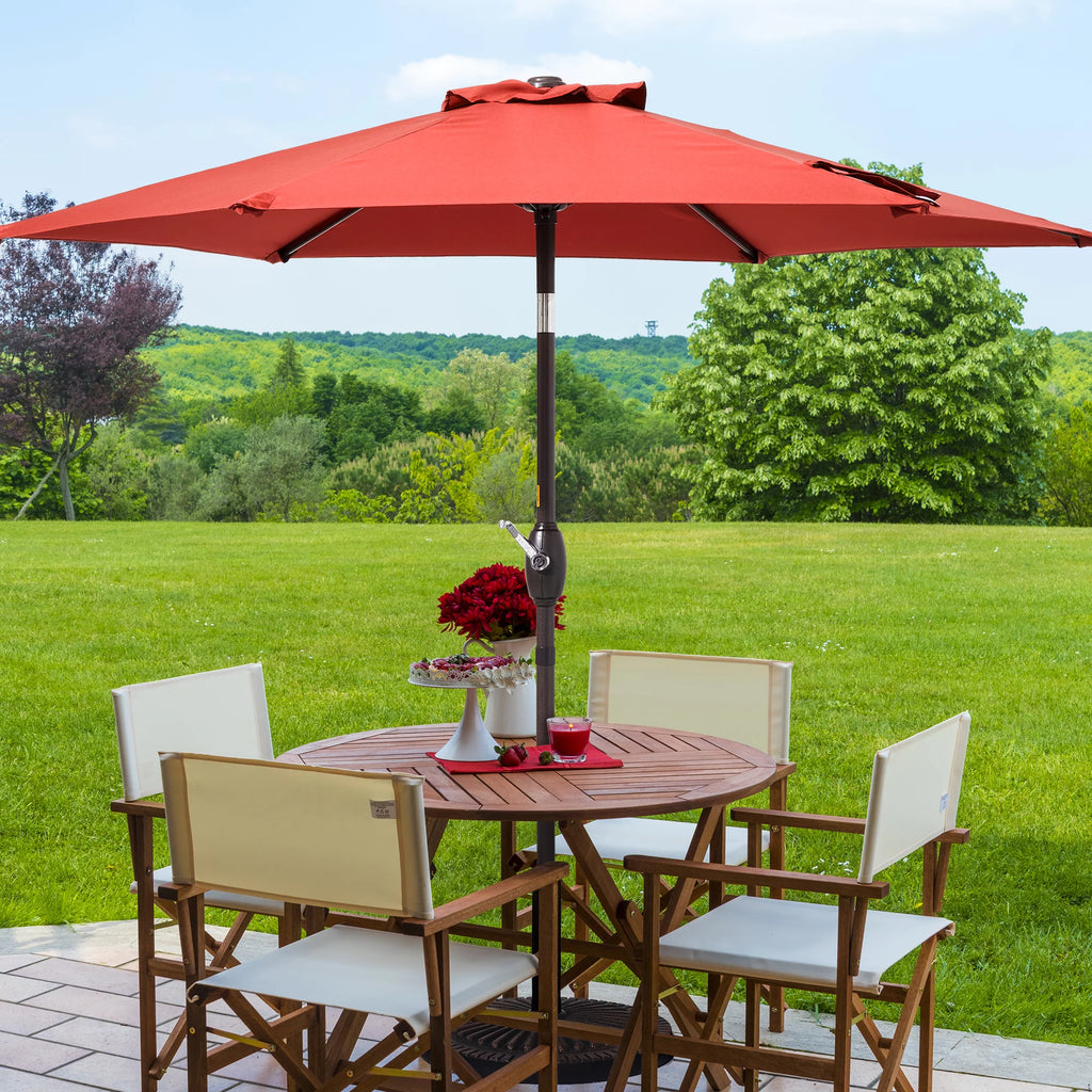 7.5 FT Outdoor Patio Market Umbrella with Tilt Button W836369
