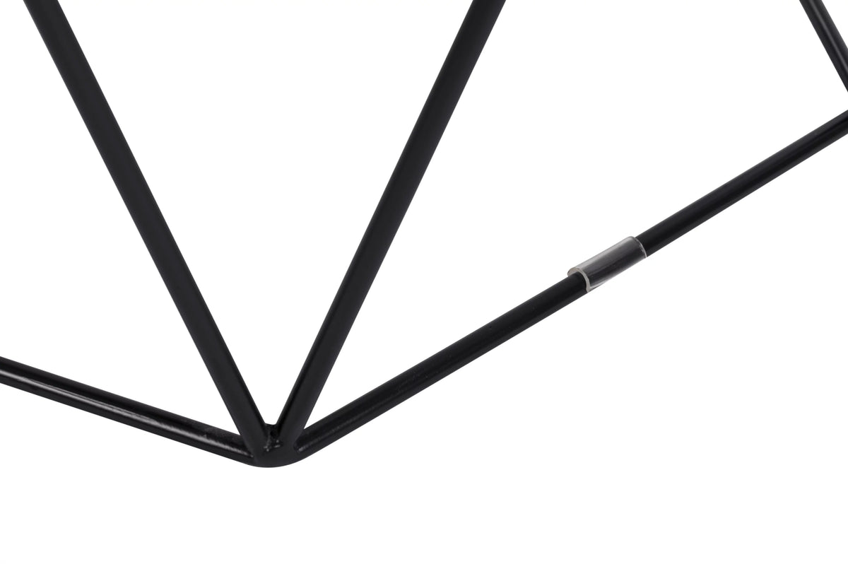 Geometric Side Table in Midnight Black I308