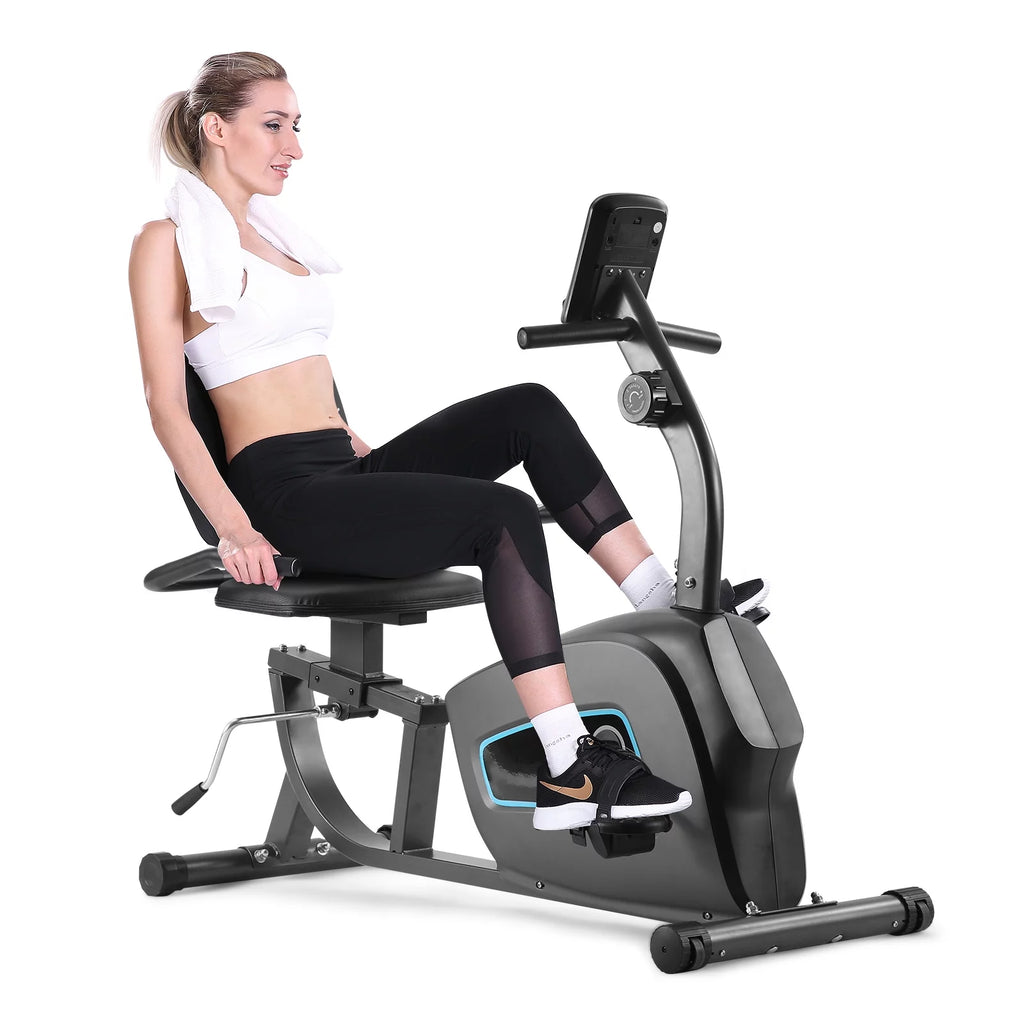 Indoor Recumbent Exercise Bike with Adjustable Seat U634922