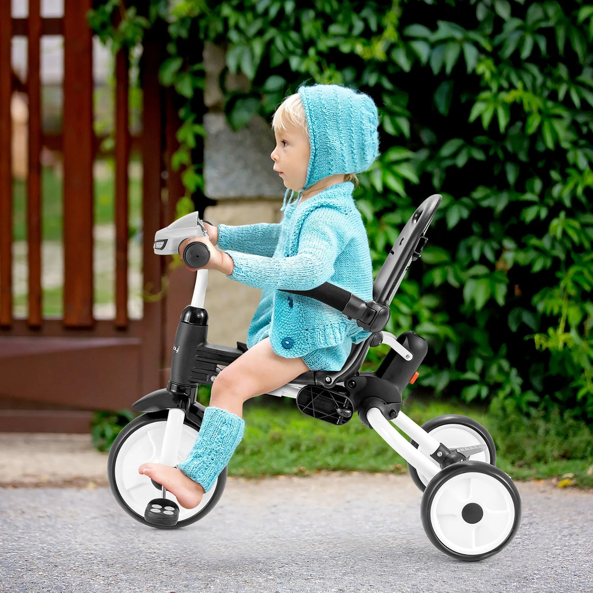 Folding Baby Tricycle Toddler Bike Stroller Gray N570