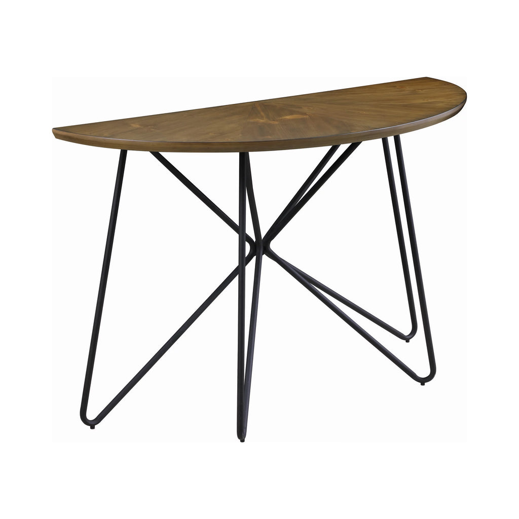 Dark Brown and Black Sofa Table D6987
