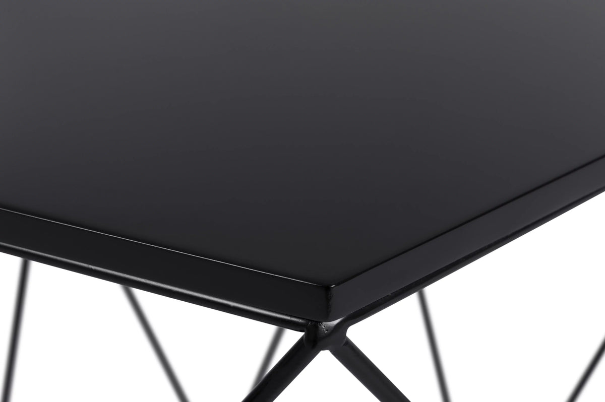Geometric Side Table in Midnight Black I308