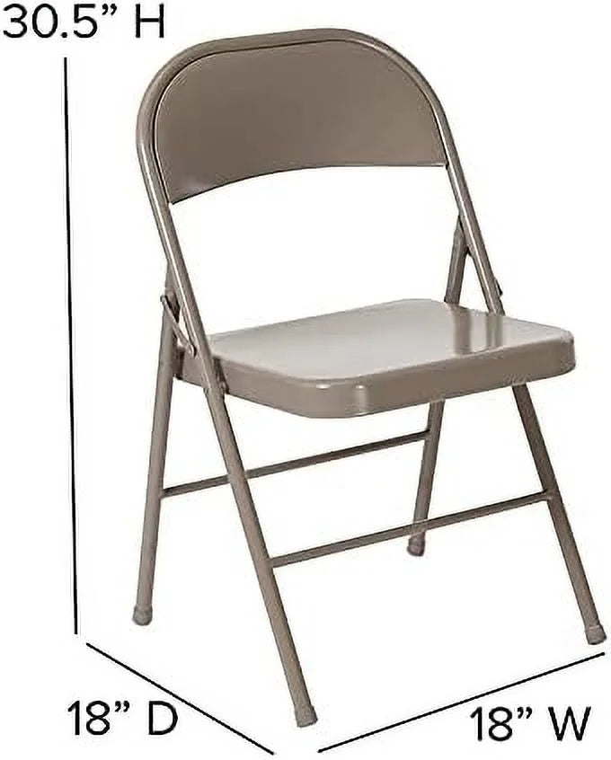 Gray Metal Folding Chair A493