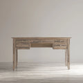 Distressed Acacia USB Charging Desk W396