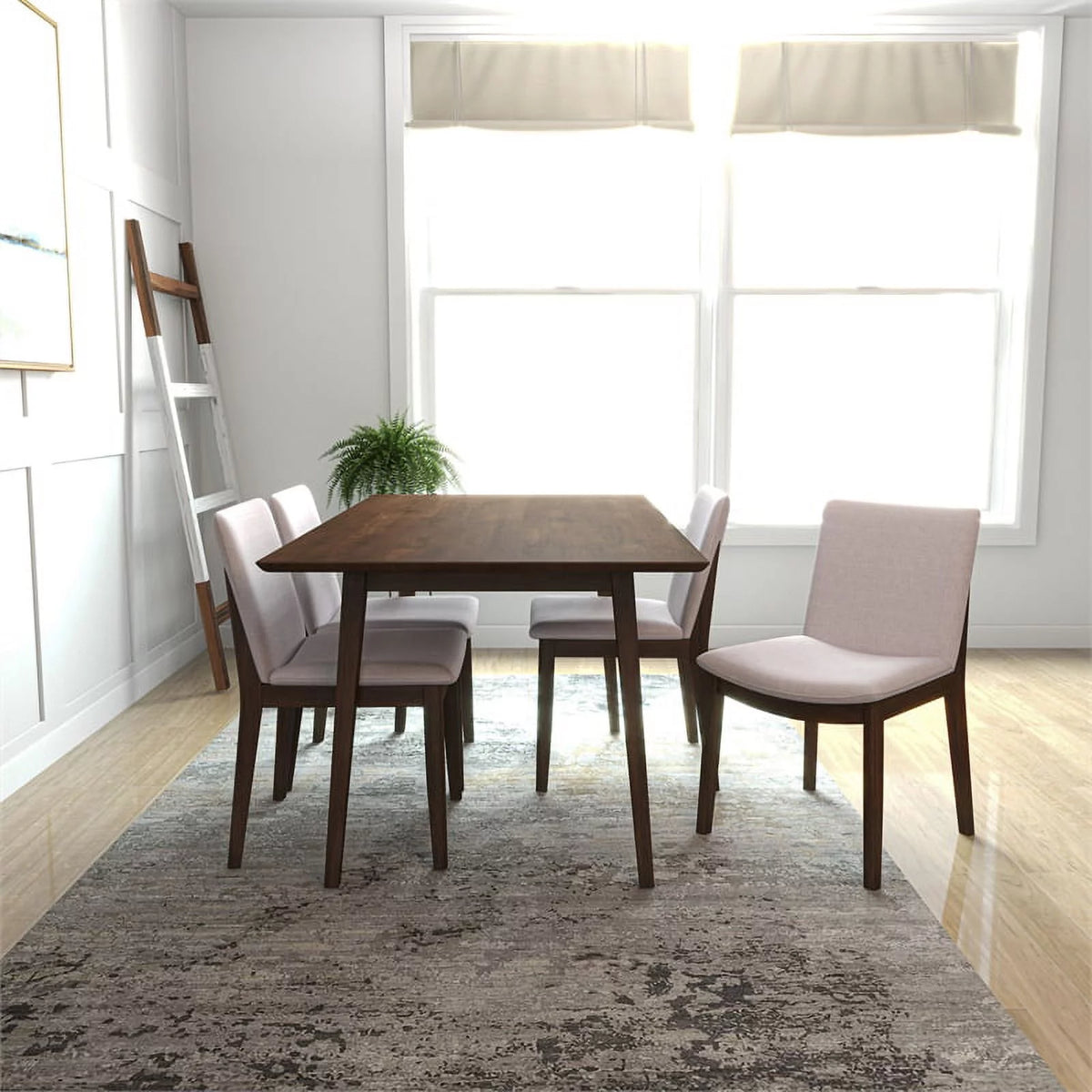 Mid Century Modern Dining Table Set for 4 H6365
