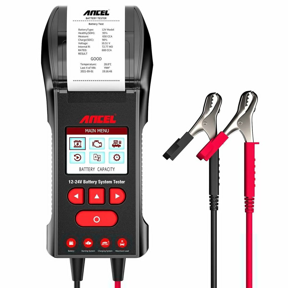 12V/24V Automotive Car Battery Load Tester Tool L91186