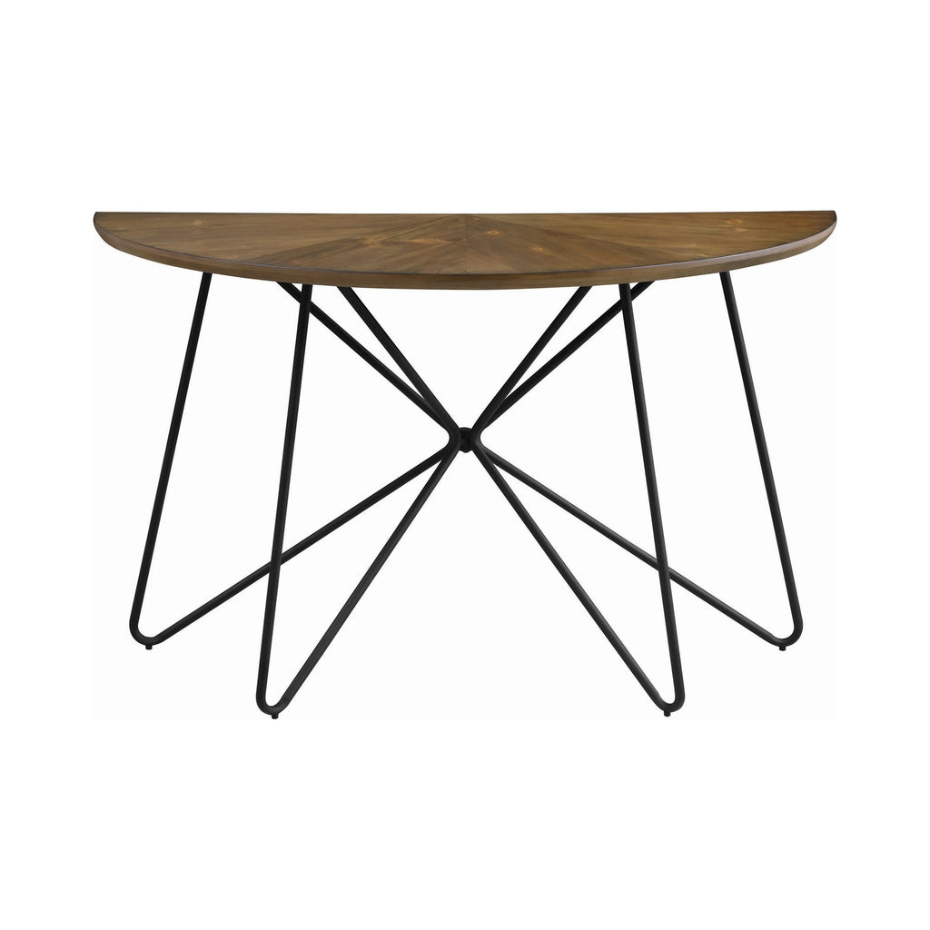 Dark Brown and Black Sofa Table D6987