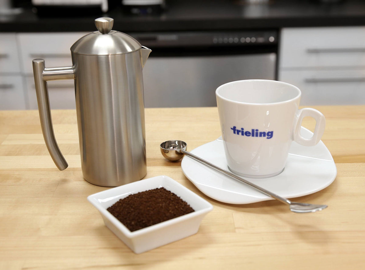 Double Wall Stainless Steel French Press Coffee Maker 17-Ounce T1193