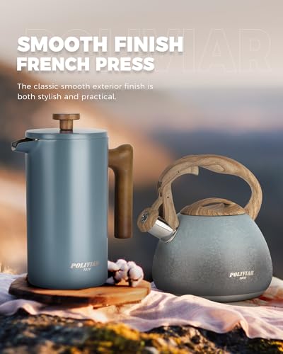 34 oz Double Wall Insulation French Press Coffee Maker W679