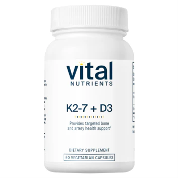 Vital Nutrients K2-7 and D3 60 vcaps T8202