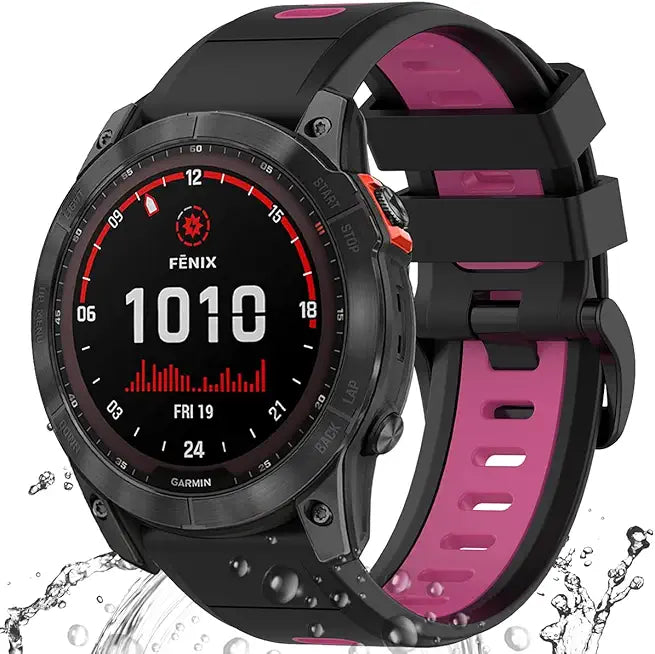 26mm Soft Silicone Waterproof Wristband Strap Band N133178