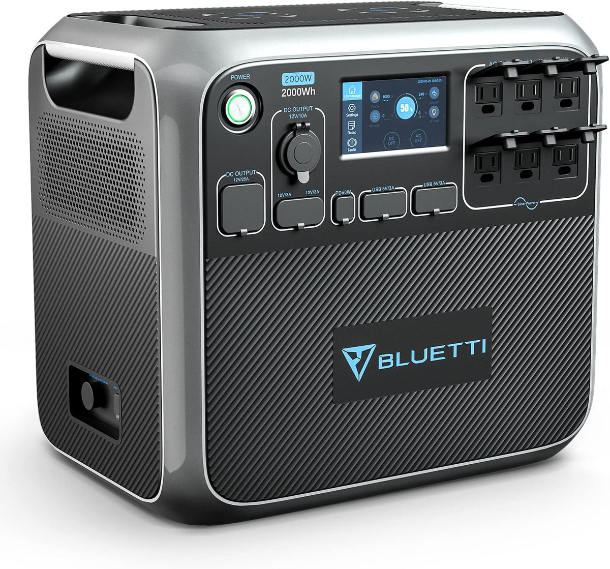 Portable Power Station 2000Wh LiFePO4 2000W AC Outlets G962