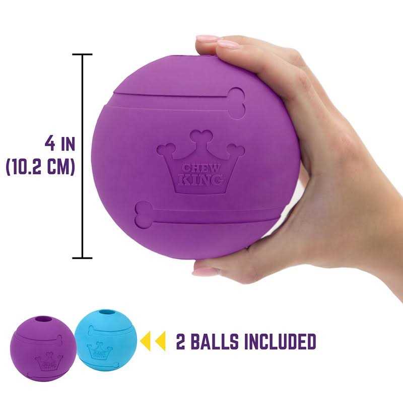 Dog Fetch Balls Natural Rubber Toy 4 inch X148