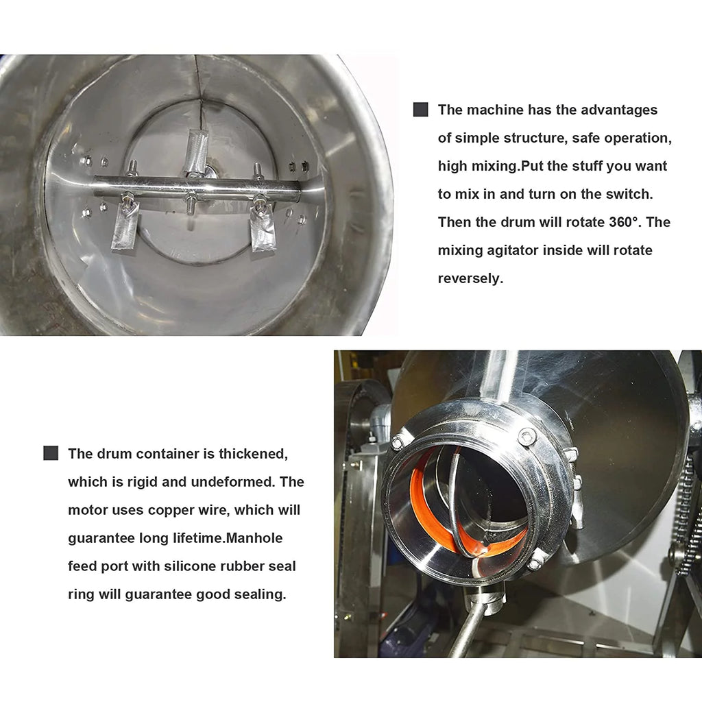 200L Stainless Steel Dry Powder Mixer G1001