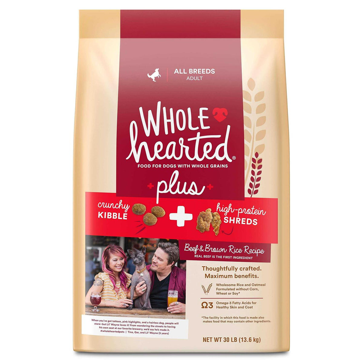 Brown Rice Recipe with Whole Grains Dry Dog Food I39916