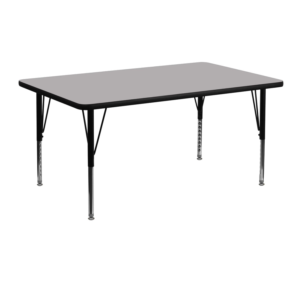 Grey Thermal Laminate Rectangular Activity Table S727886
