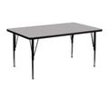 Grey Thermal Laminate Rectangular Activity Table S727886