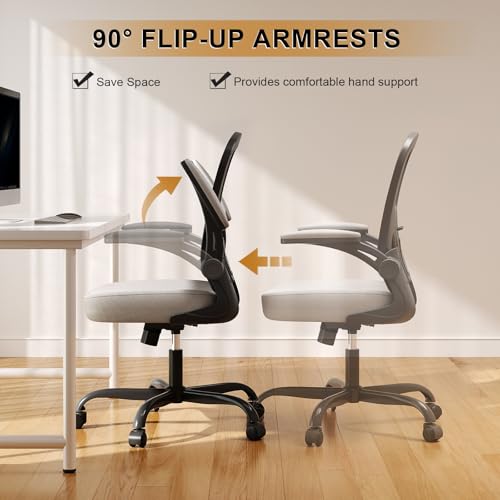 High Back Mesh Ergonomic Office Chair with Flip-up Armrests K77820