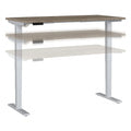 Adjustable Desk in Modern Hickory D487686