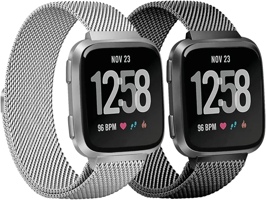 2 Pack Metal Bands Compatible with Fitbit Inspire 2 J7717