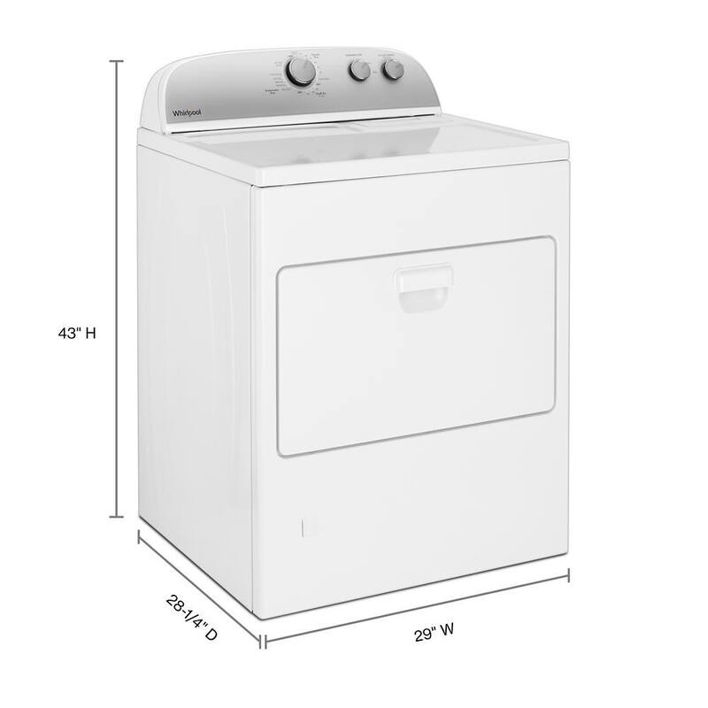 White 7.0 cu. ft. Gas Vented Dryer C835900