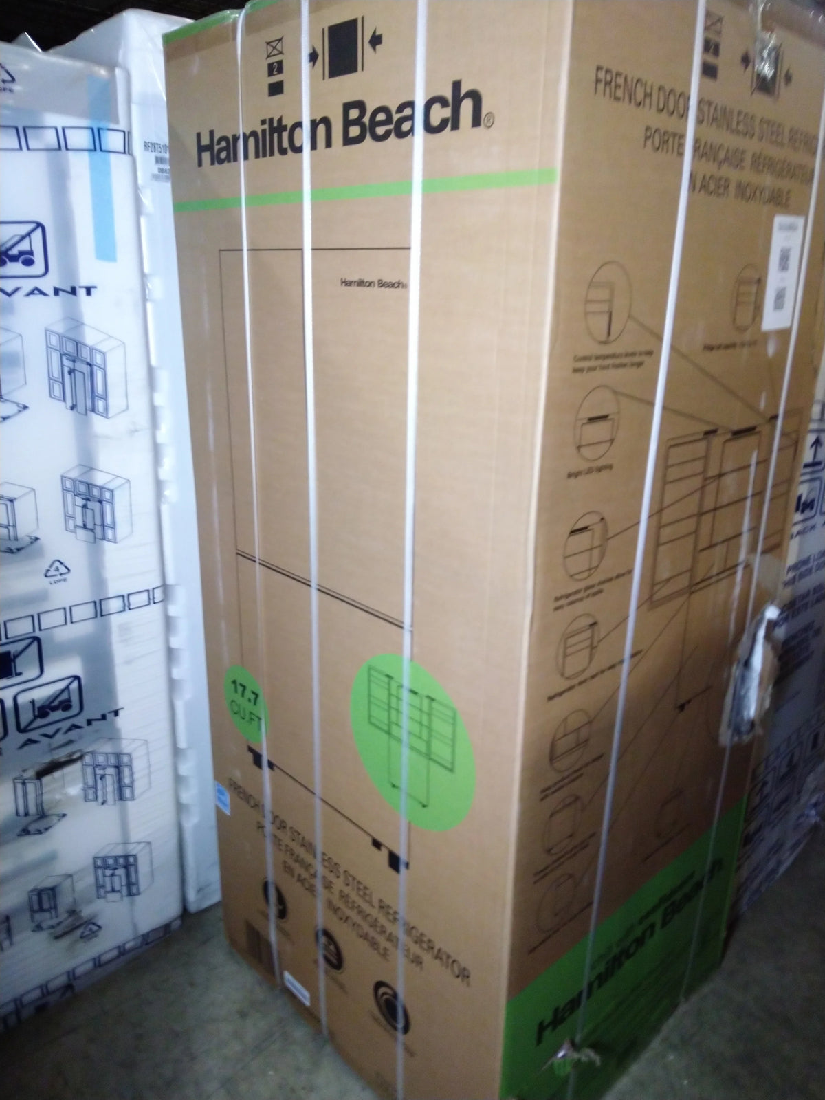 30 In. 17.7 Cu. Ft. French Door Refrigerator X67158