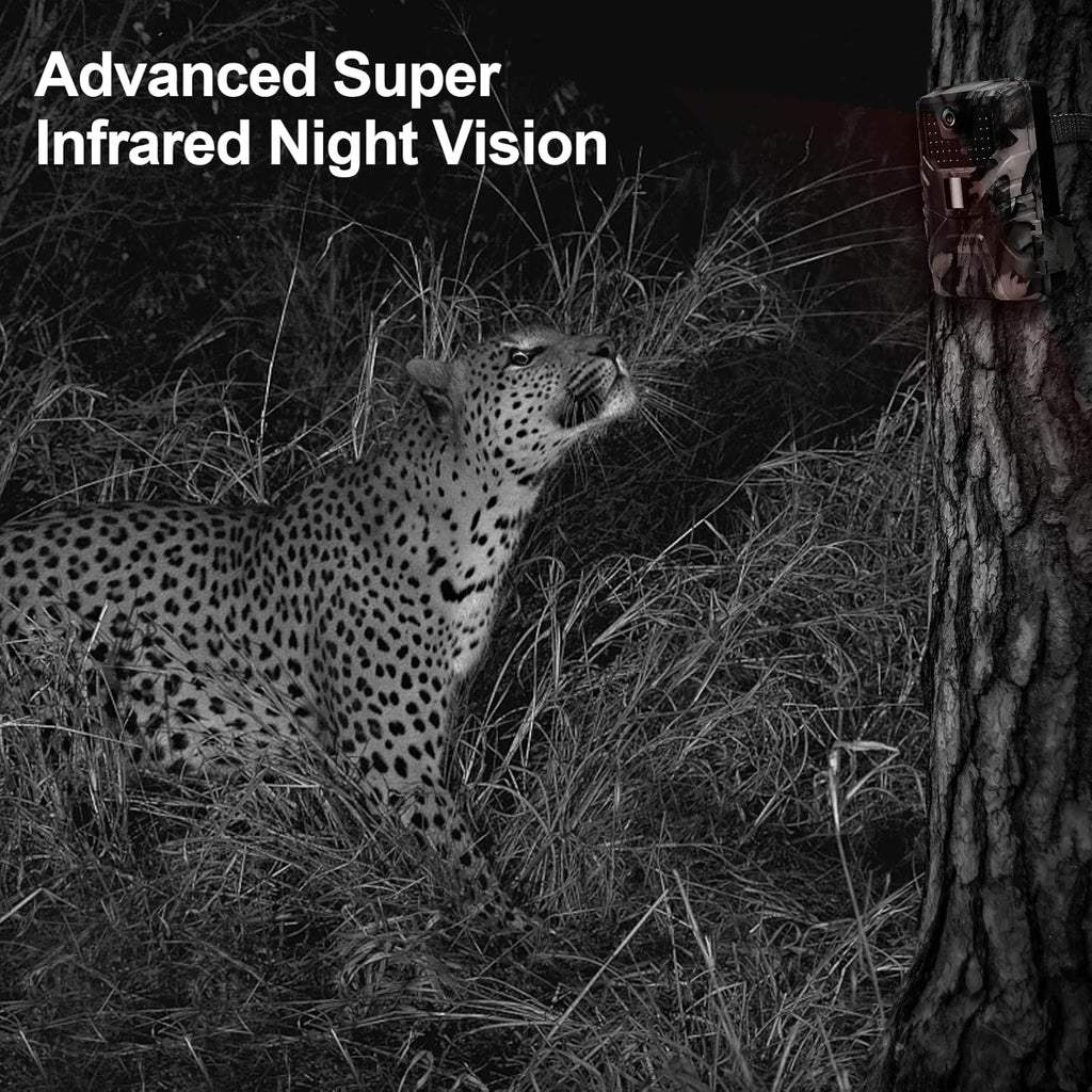 4K 30MP WiFi Trail Camera with No Glow Night Vision IP66 Waterproof M463