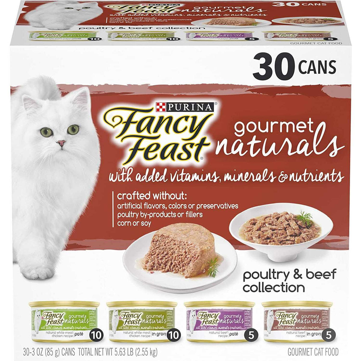 Wet Cat Food Variety Pack Poultry and Beef E830