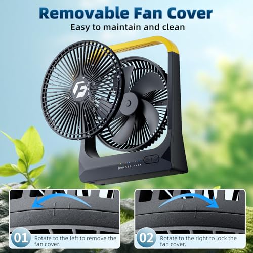 Battery Powered Operated Portable Fan Rechargeable 20800mAh K4142