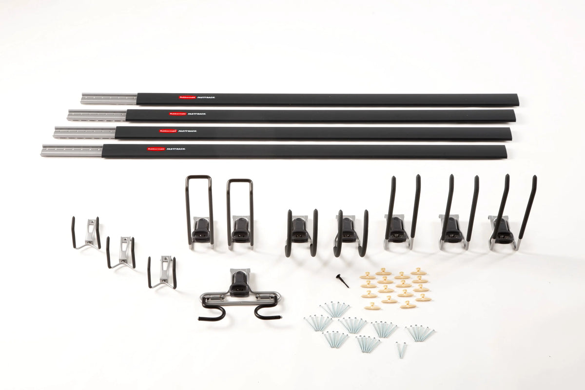 15-Piece Garage Storage Rail Organization System G389