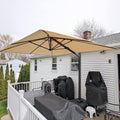 10 FT Square Aluminum Cantilever Patio Umbrella C3908