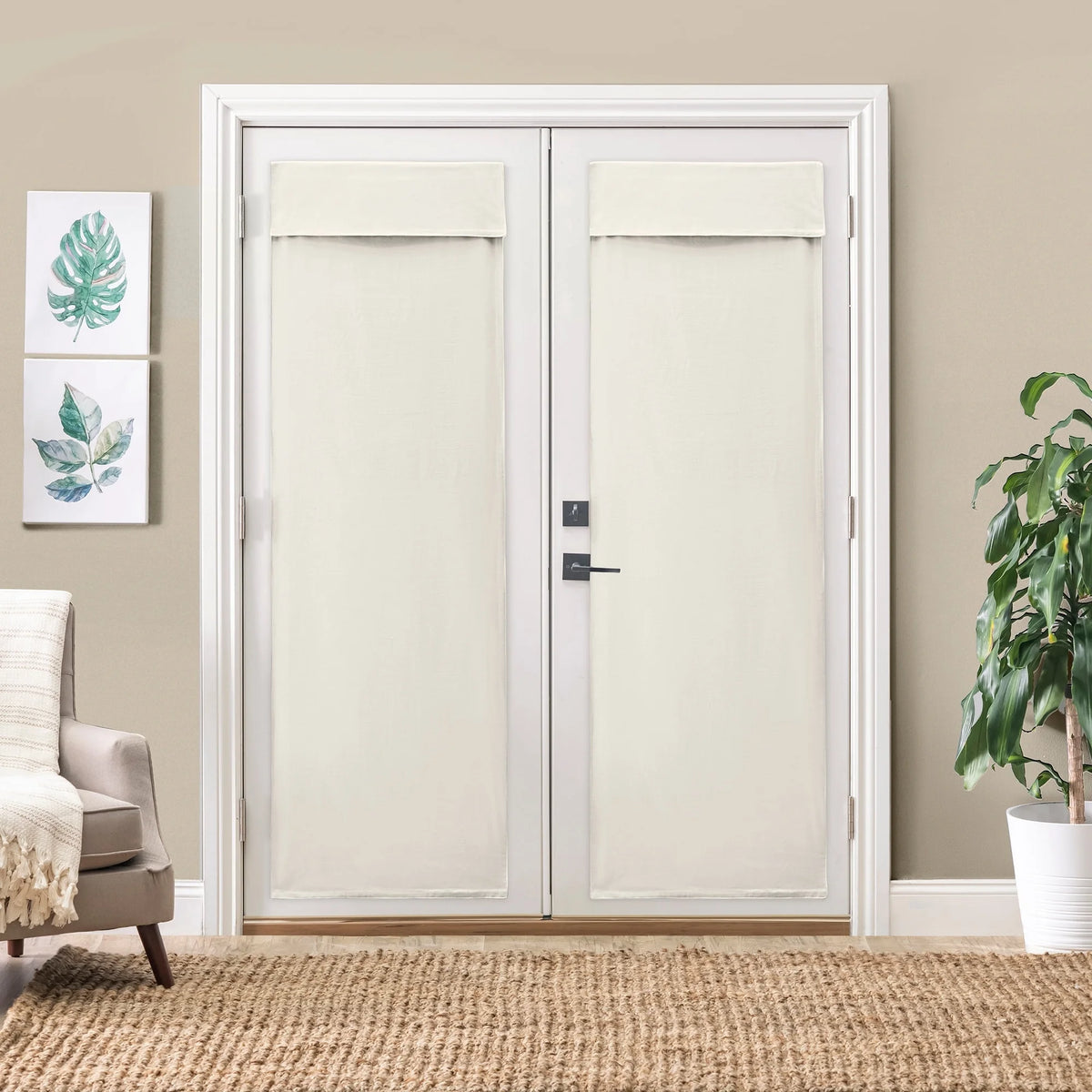 French Door Harmony Shade - 25"X70" Gray L857