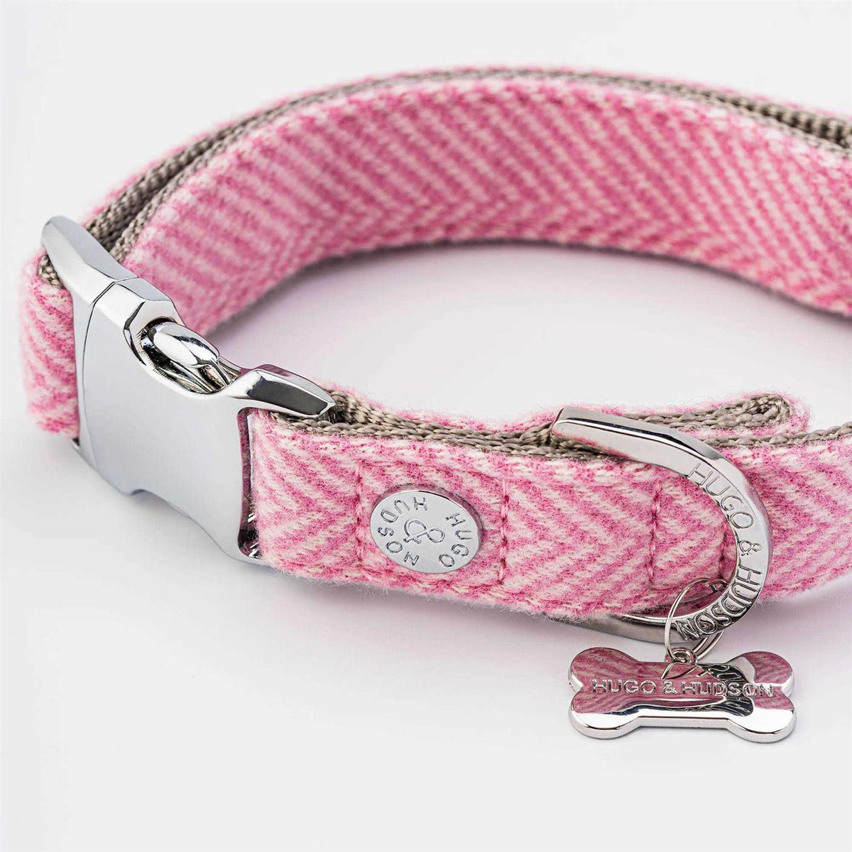 Tweed Dog Collar Quick Release Metal Safety Buckle M7309
