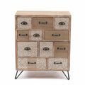 Natural Wood 11-Drawer Apothecary Chest W334696