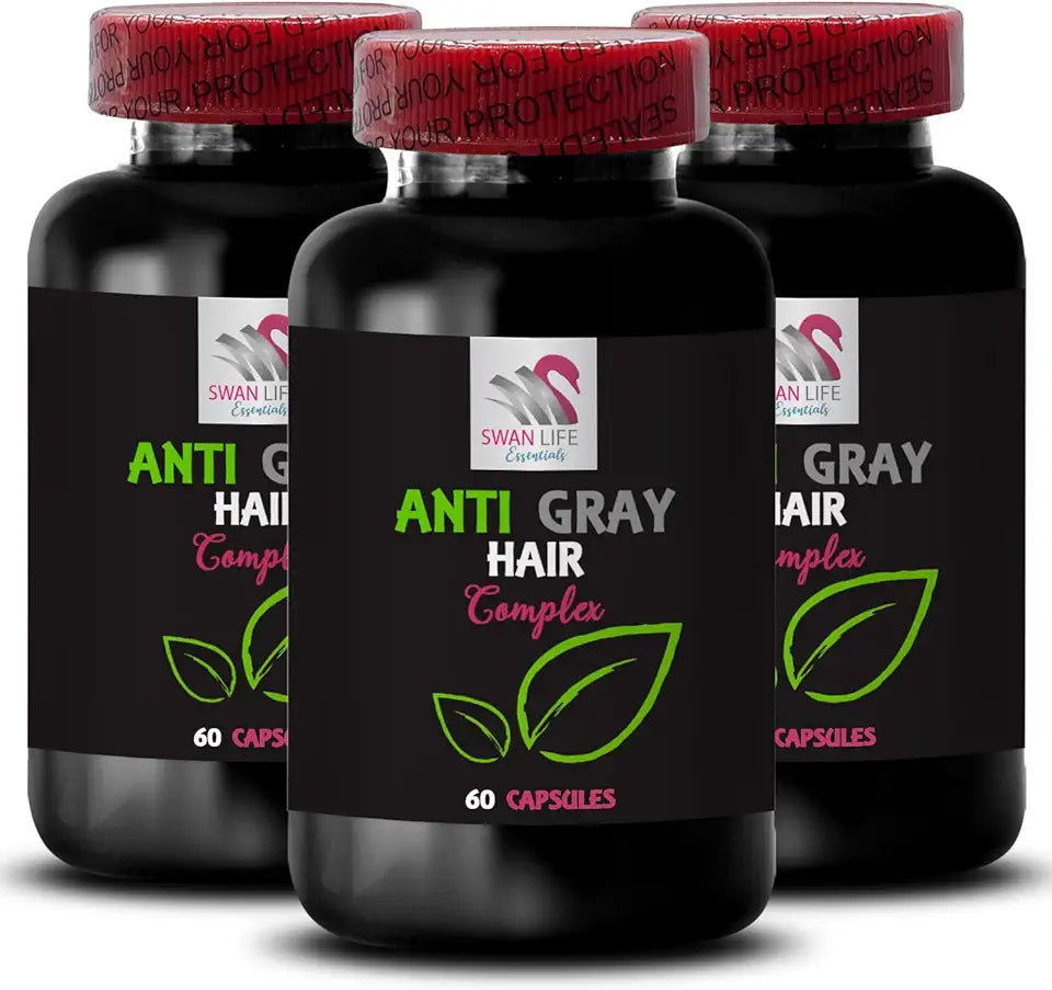 Anti Gray Hair Capsule 3 Bottles 180 Capsules V700058
