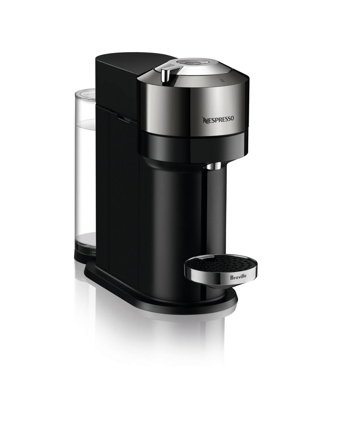 Dark Chrome Coffee Machine with Milk Frother Z511